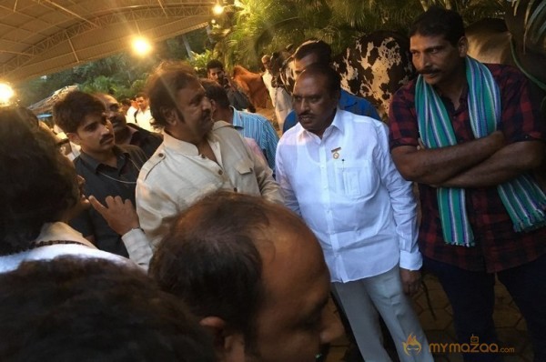 Mohan Babu visited Bull Show Event Stills