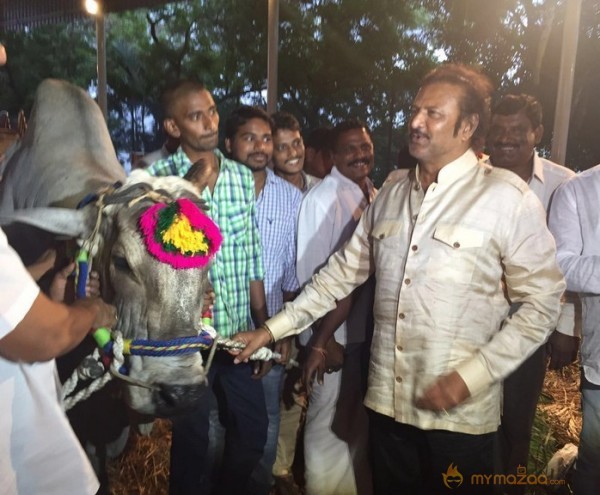 Mohan Babu visited Bull Show Event Stills