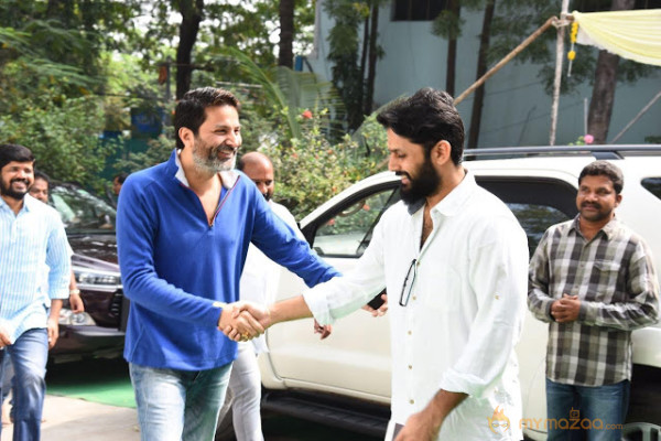 Nithin, Pawan Kalyan,Trivikram New movie Launch Photos