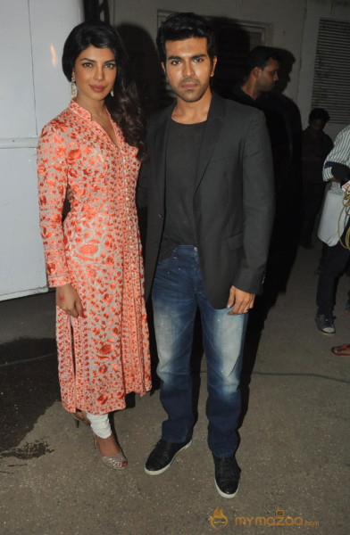 Ram Charan and Priyanka in Movie Zanjeer Promotions Photos