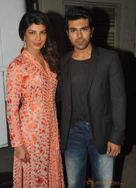 Ram Charan and Priyanka in Movie Zanjeer Promotions Photos