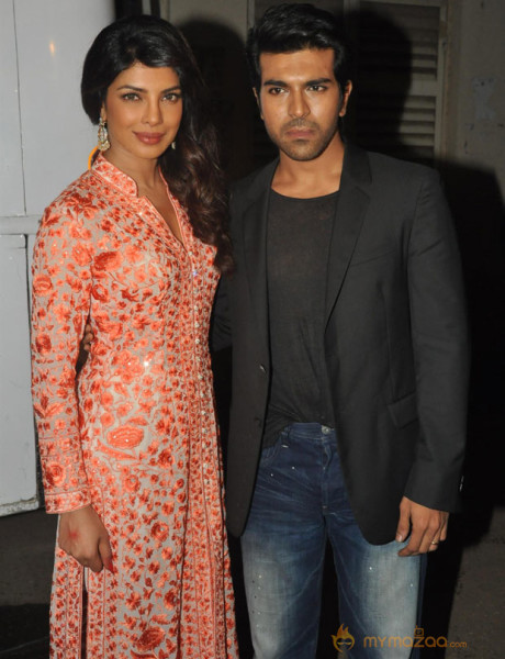 Ram Charan and Priyanka in Movie Zanjeer Promotions Photos