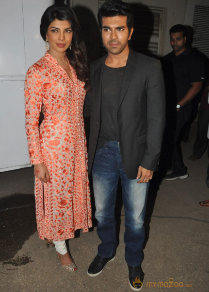 Ram Charan and Priyanka in Movie Zanjeer Promotions Photos