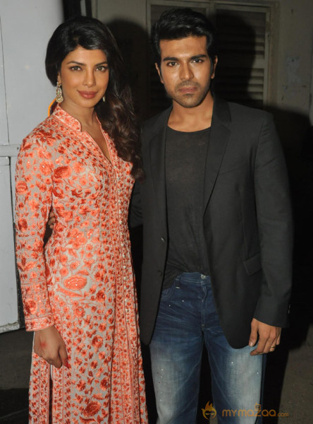 Ram Charan and Priyanka in Movie Zanjeer Promotions Photos