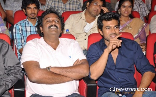 Ram Charan At Yamudiki Mogudu Audio Launch Pics