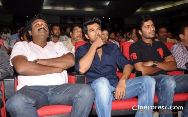 Ram Charan At Yamudiki Mogudu Audio Launch Pics