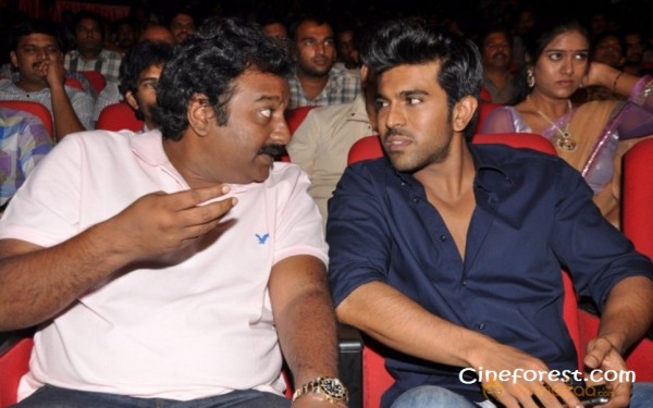 Ram Charan At Yamudiki Mogudu Audio Launch Pics