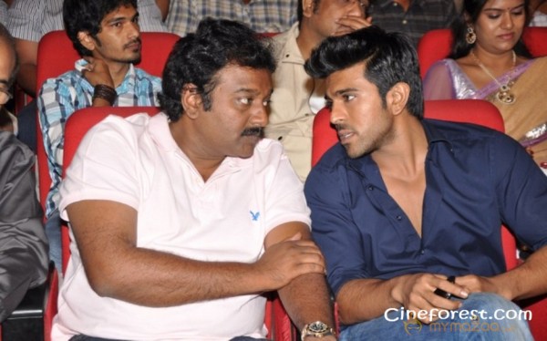 Ram Charan At Yamudiki Mogudu Audio Launch Pics