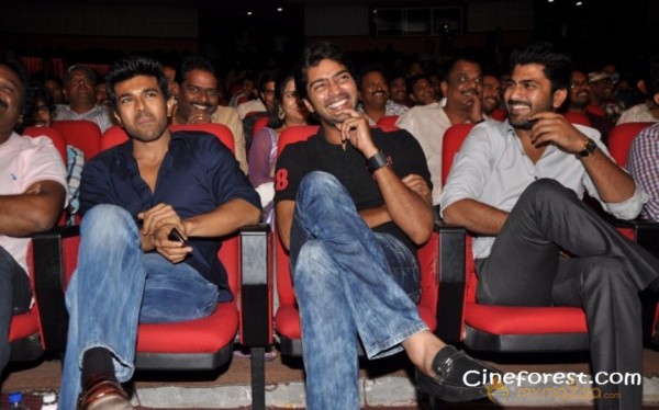 Ram Charan At Yamudiki Mogudu Audio Launch Pics