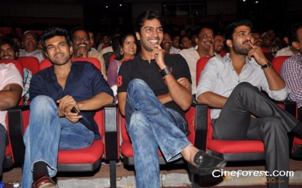 Ram Charan At Yamudiki Mogudu Audio Launch Pics