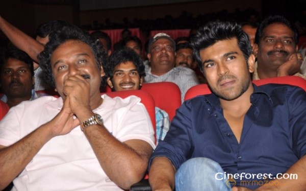 Ram Charan At Yamudiki Mogudu Audio Launch Pics