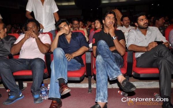 Ram Charan At Yamudiki Mogudu Audio Launch Pics