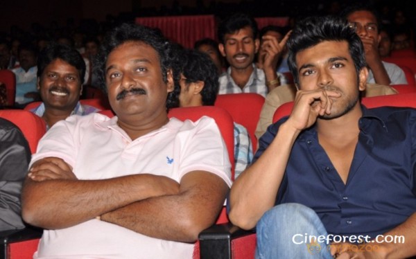 Ram Charan At Yamudiki Mogudu Audio Launch Pics