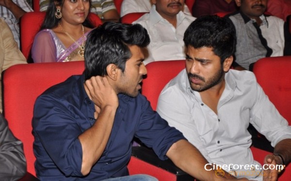 Ram Charan At Yamudiki Mogudu Audio Launch Pics