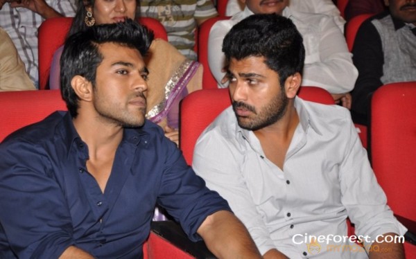 Ram Charan At Yamudiki Mogudu Audio Launch Pics