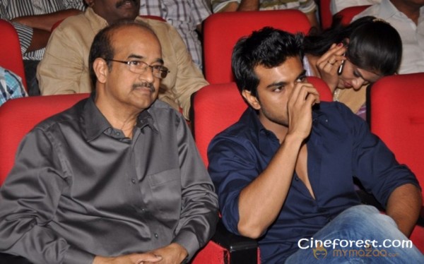 Ram Charan At Yamudiki Mogudu Audio Launch Pics