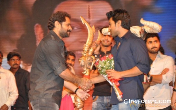 Ram Charan At Yamudiki Mogudu Audio Launch Pics