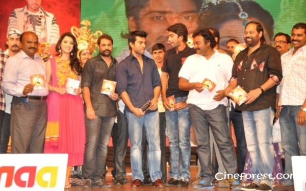 Ram Charan At Yamudiki Mogudu Audio Launch Pics