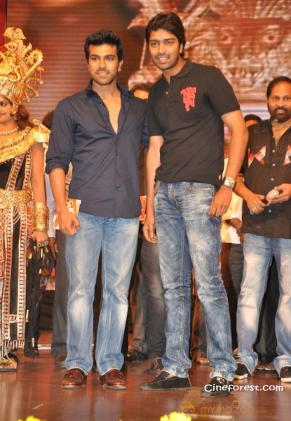 Ram Charan At Yamudiki Mogudu Audio Launch Pics