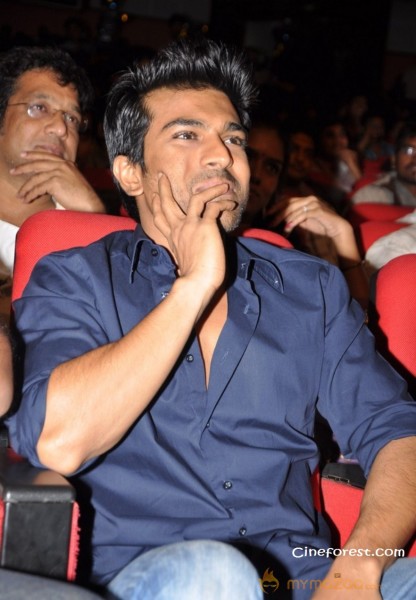 Ram Charan At Yamudiki Mogudu Audio Launch Pics