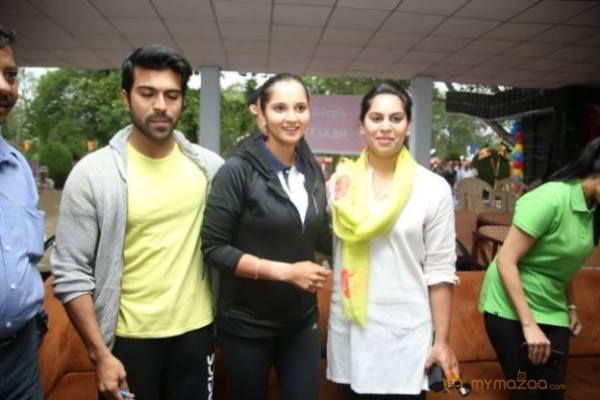 Ram Charan, Sania Mirza at 5k Run Photos