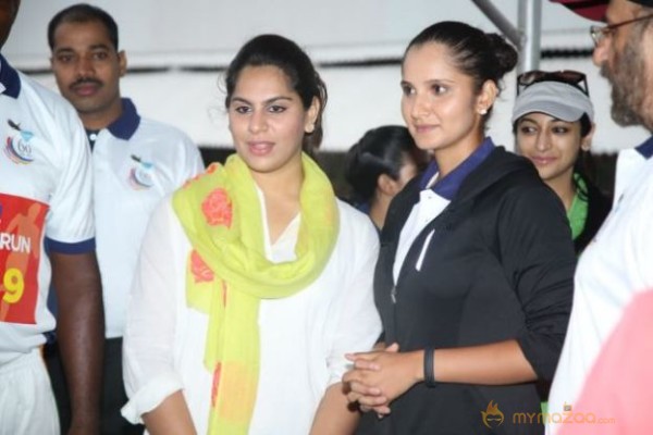 Ram Charan, Sania Mirza at 5k Run Photos