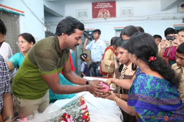 Sunil Birthday Celebrations At Devnar Blind School 