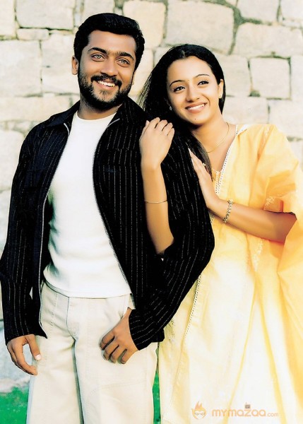 Surya-Trisha Latest Photos from Kanchu Movie