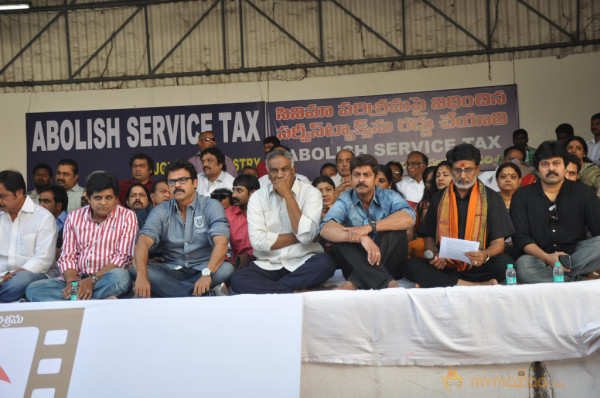 Telugu Film Industry Protest Against Service Tax 