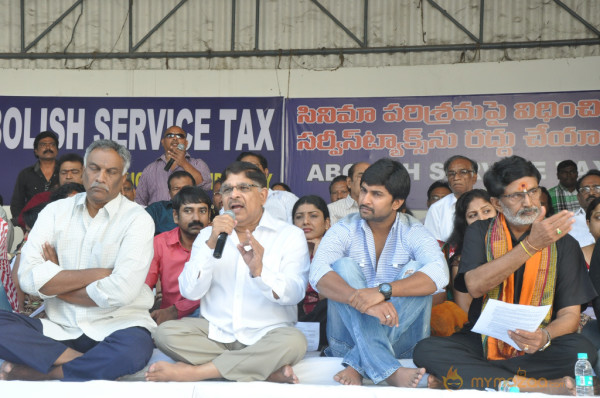 Telugu Film Industry Protest Against Service Tax 