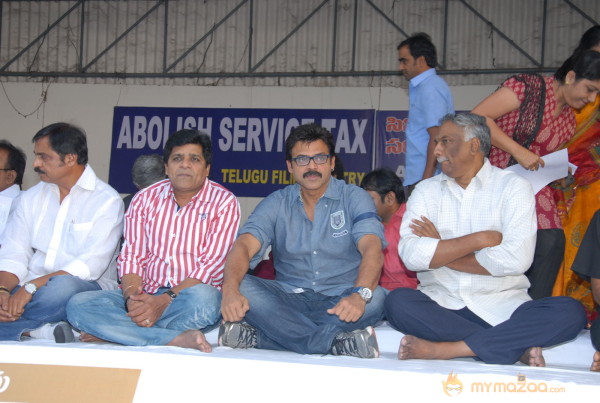 Telugu Film Industry Protest Against Service Tax 