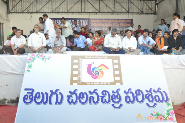 Telugu Film Industry Protest Against Service Tax 