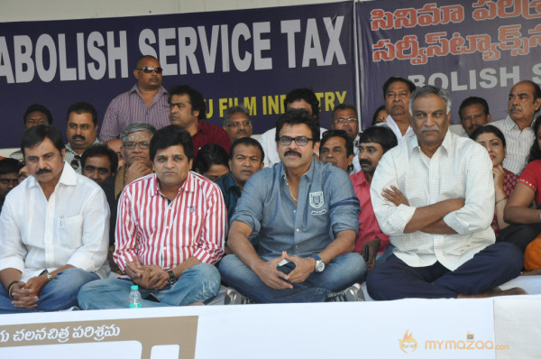 Telugu Film Industry Protest Against Service Tax 