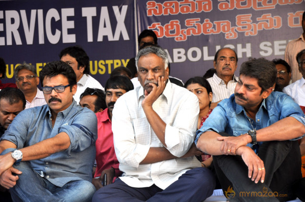 Telugu Film Industry Protest Against Service Tax 