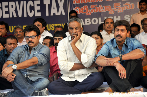 Telugu Film Industry Protest Against Service Tax 