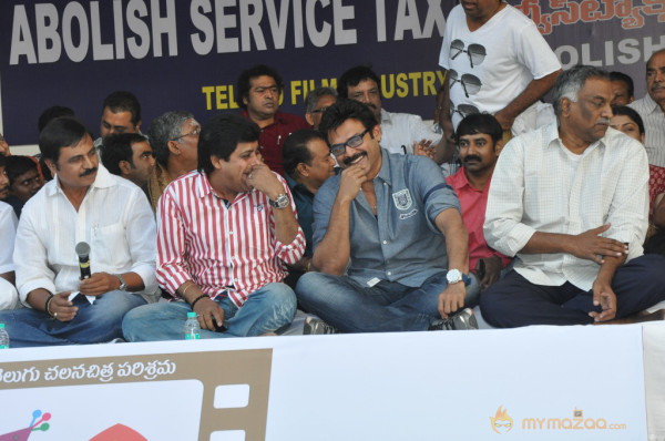 Telugu Film Industry Protest Against Service Tax 