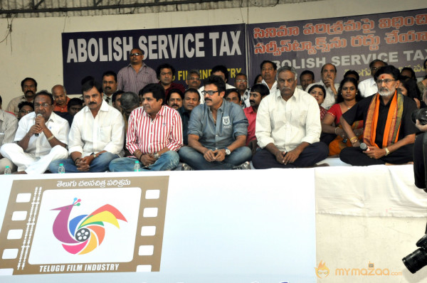 Telugu Film Industry Protest Against Service Tax 