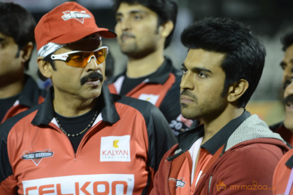 Telugu Warriors & Mumbai Heroes Teams At LB Stadium 