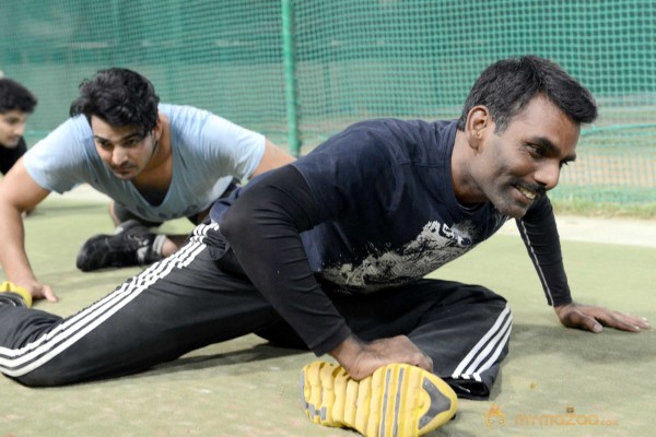 Telugu Warriors Practicing For CCL 3 At In Sportz Stadium 