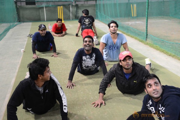 Telugu Warriors Practicing For CCL 3 At In Sportz Stadium 