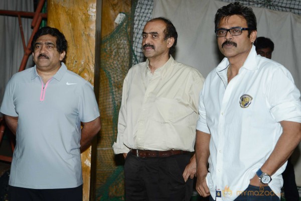 Telugu Warriors Practicing For CCL 3 At In Sportz Stadium 