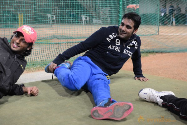 Telugu Warriors Practicing For CCL 3 At In Sportz Stadium 