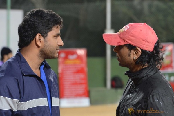 Telugu Warriors Practicing For CCL 3 At In Sportz Stadium 