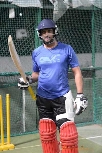 Telugu Warriors Practicing For CCL 3 At In Sportz Stadium 