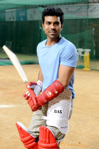 Telugu Warriors Practicing For CCL 3 At In Sportz Stadium 