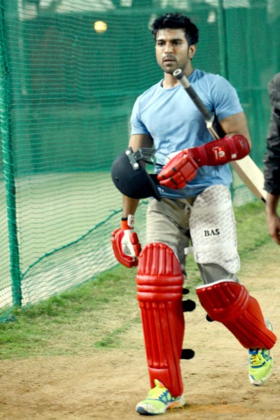 Telugu Warriors Practicing For CCL 3 At In Sportz Stadium 