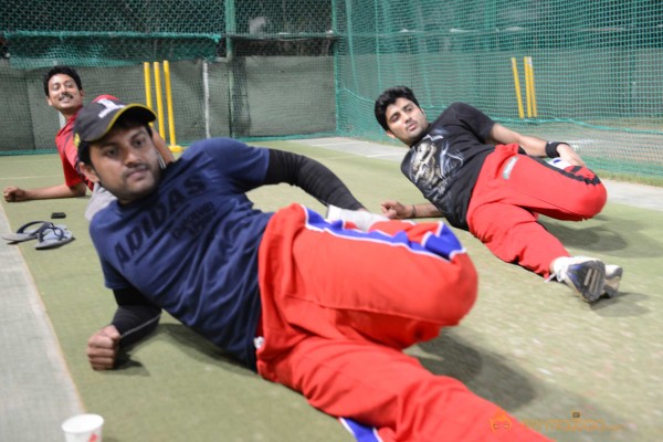 Telugu Warriors Practicing For CCL 3 At In Sportz Stadium 