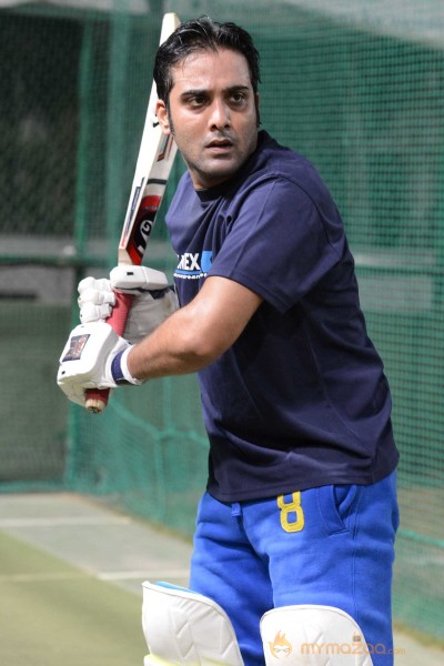 Telugu Warriors Practicing For CCL 3 At In Sportz Stadium 