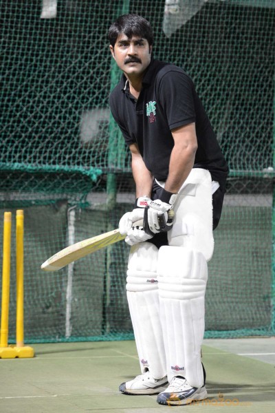 Telugu Warriors Practicing For CCL 3 At In Sportz Stadium 