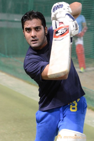 Telugu Warriors Practicing For CCL 3 At In Sportz Stadium 